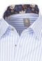 Jacques Britt Slim Fine Structure Stripe Overhemd Blauw