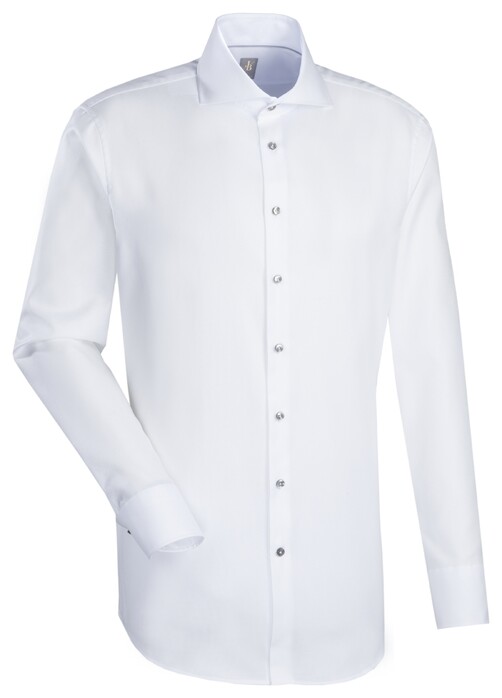 Jacques Britt Slim Structure Kent Shirt White