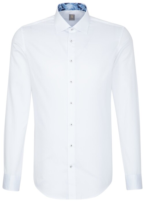 Jacques Britt Slim Uni Business Shirt White