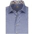 Jacques Britt Slim Uni Contrast Business Overhemd Navy Blue