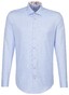Jacques Britt Slim Uni Contrast Business Shirt Light Blue