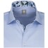Jacques Britt Slim Uni Mix Overhemd Blauw