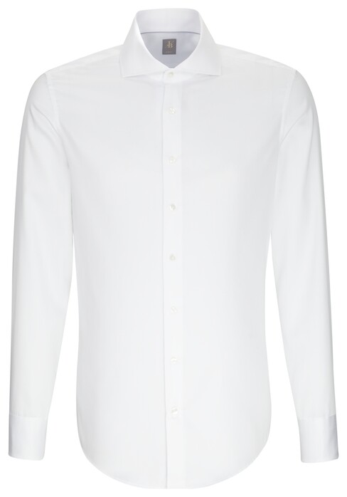 Jacques Britt Slim Uni Shark Shirt White