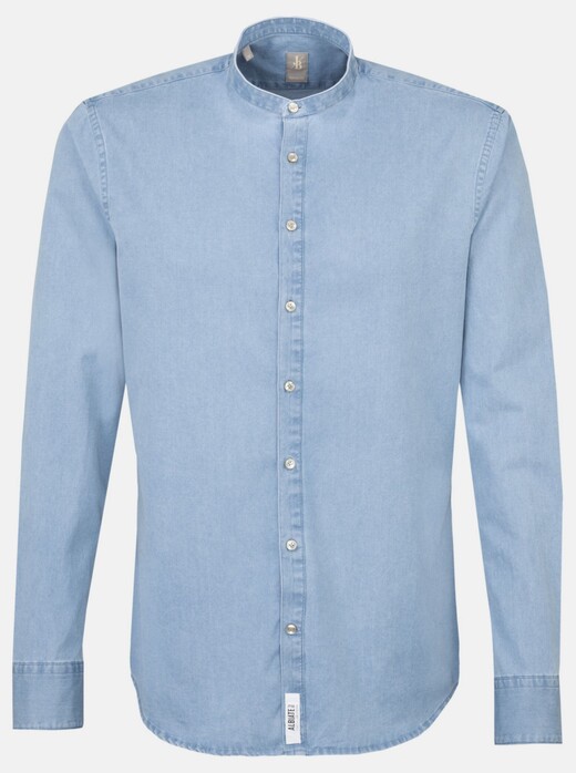 Jacques Britt Smart Casual Denim Shirt Deep Intense Blue