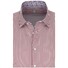 Jacques Britt Striped Business Contrast Shirt Red Wine