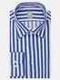 Jacques Britt Striped Stucture Shirt Sky Blue Melange