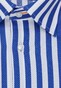 Jacques Britt Structure Stripe Hidden Button Down Overhemd Sky Blue Melange