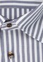 Jacques Britt Structure Stripe Sleeve 7 Overhemd Navy Blue