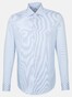 Jacques Britt Twill Striped Business Overhemd Blauw