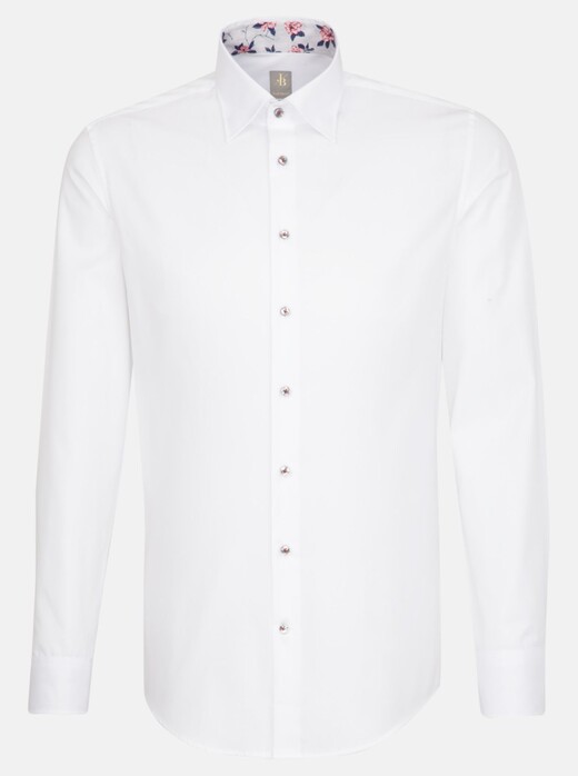 Jacques Britt Twill Uni Business Shirt White