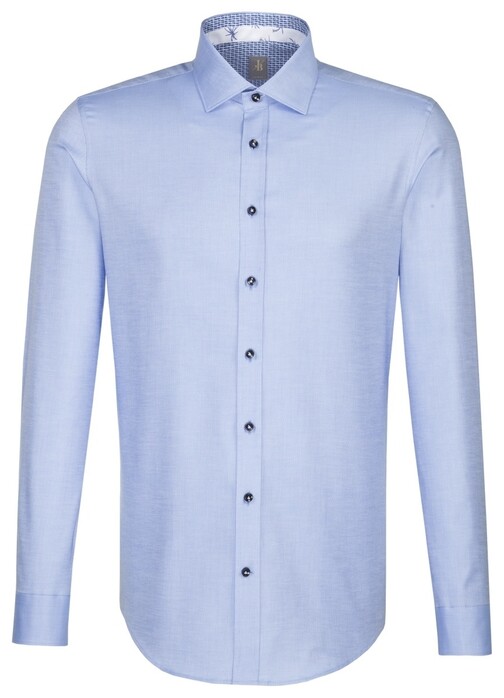 Jacques Britt Uni Business Contrast Shirt Blue