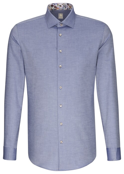 Jacques Britt Uni Business Contrast Shirt Navy Blue