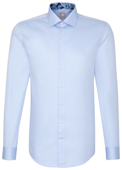 Jacques Britt Uni Como Kent Overhemd Blauw