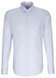 Jacques Britt Uni Contrast Casual Shirt Light Blue