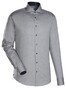 Jacques Britt Uni Contrast Shirt Grey Light Melange