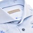 John Miller Blossom-Paisley Tailored Fit Longer Sleeve Overhemd Midden Blauw