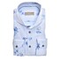 John Miller Blossom-Paisley Tailored Fit Longer Sleeve Overhemd Midden Blauw