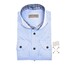 John Miller Bold Check Collar Tailored Fit Overhemd Licht Blauw