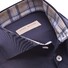 John Miller Bold Check Collar Tailored Fit Overhemd Navy