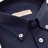 John Miller Button Down Uni Tricot Overhemd Donker Blauw