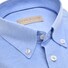 John Miller Button Down Uni Tricot Overhemd Midden Blauw