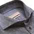 John Miller Canvas Look Cutaway Tailored Fit Overhemd Donker Blauw
