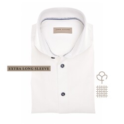 John Miller Cutaway Collar Flannel Extra Long Sleeve Shirt Antiekwit