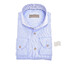 John Miller Dot Contrast Collar Tailored Fit Overhemd Licht Blauw