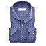 John Miller Dot Tailored Longer Sleeve Overhemd Donker Blauw