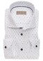 John Miller Dotted Stripe Sleeve 7 Shirt White-Blue