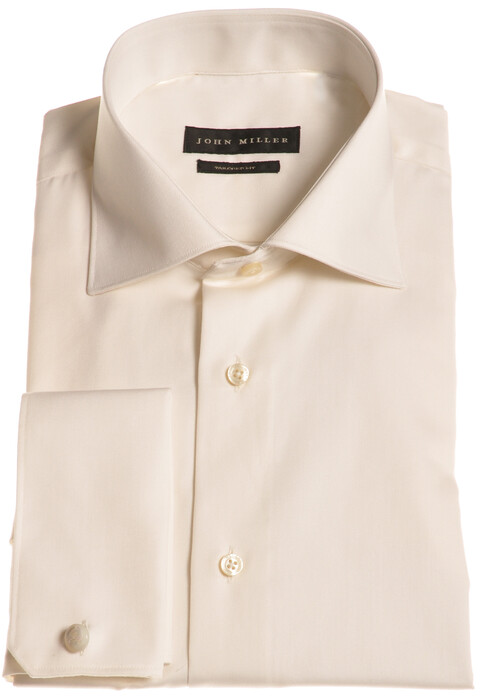 John Miller Dress-Shirt Non-Iron Overhemd Licht Zand