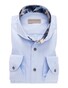 John Miller Fine Contrast Cotton Overhemd Midden Blauw