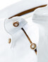 John Miller Fine Contrasted Linen Mix Shirt White