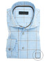 John Miller Fine-Cotton Big Check Overhemd Licht Blauw