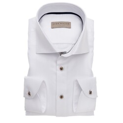 John Miller Fine Structure Wide-Spread Tailored Fit Shirt White