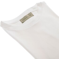 John Miller Fine Tricot Cotton Stretch T-Shirt Antiekwit