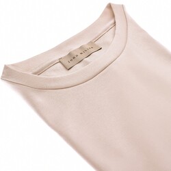 John Miller Fine Tricot Cotton Stretch T-Shirt Licht Grijs