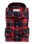 John Miller Flannel Big-Check Shirt Red