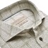 John Miller Herringbone Check Cutaway Tailored Fit Overhemd Midden Groen