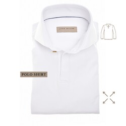 John Miller Hyperstretch Performance V-Neck Polo Wit