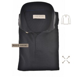 John Miller Hyperstretch Performance V-Neck Polo Zwart