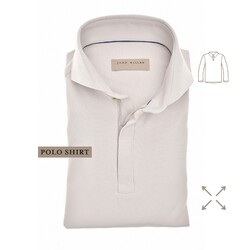 John Miller Hyperstretch Performance Zipper Polo Licht Grijs