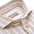 John Miller Linen Wide Stripe Tailored Fit Overhemd Zand