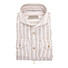 John Miller Linen Wide Stripe Tailored Fit Shirt Sand
