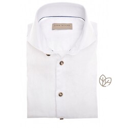John Miller Luxury Pure Linen Overhemd Wit