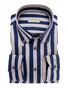John Miller Luxury Stripe Shirt Dark Evening Blue