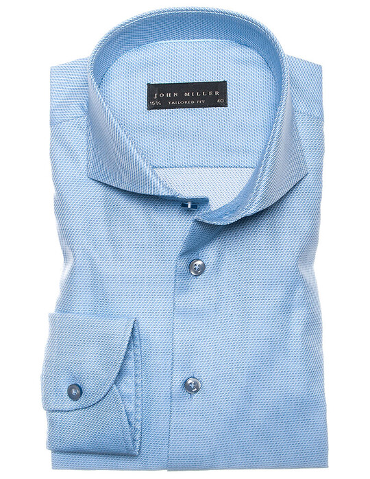 John Miller Luxury Structure Shirt Light Blue
