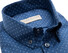 John Miller Luxury Weave Dot Structure Overhemd Donker Blauw