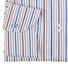 John Miller Multicolor Stripe Overhemd Blauw-Bruin