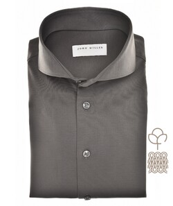 John Miller Natural Comfort Knitted Organic Cotton Shirt Overhemd Donker Groen